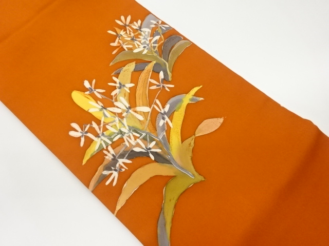 JAPANESE NAGOYA OBI / SHIOZE / FLOWER